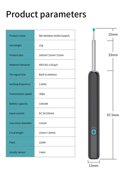 Aurno® Ear Cleaner With Camera And LED Light