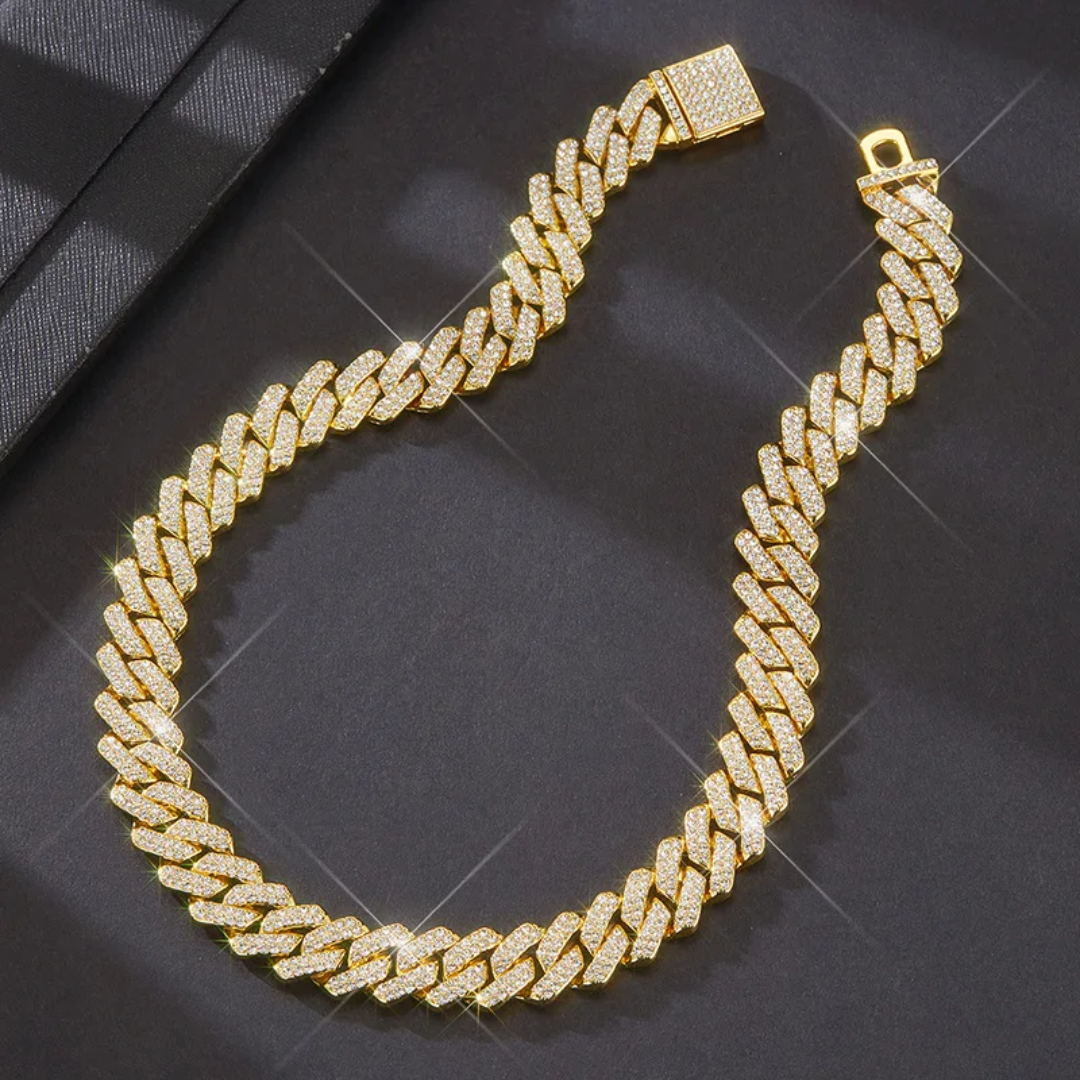 Aurno® Iced Out Chain Necklace